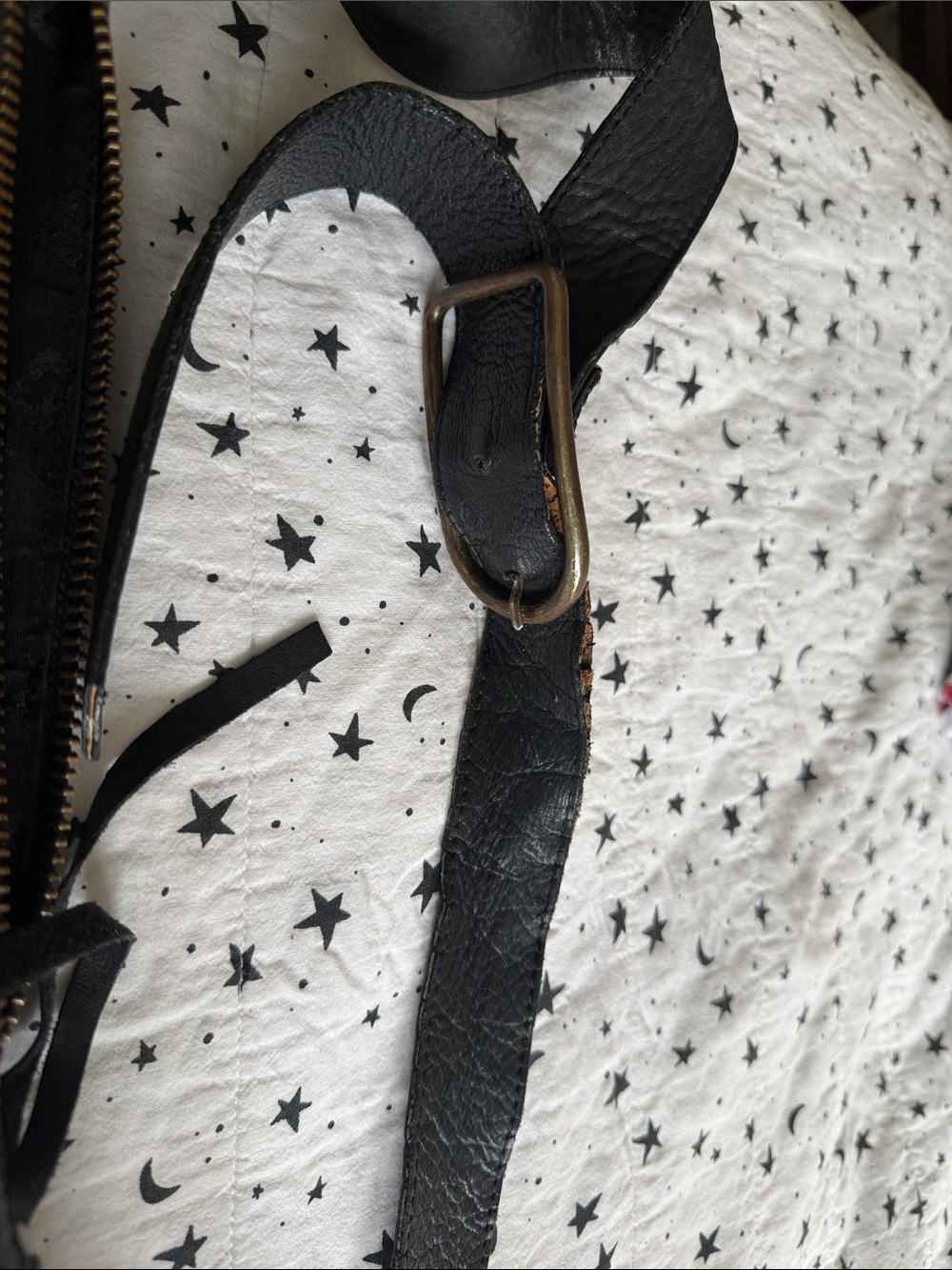 Black Leather Multi-Pocket Shoulder Bag, Pepe Moll - Picture 8 of 10